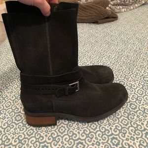 Ugg size 8 1/2 Black Suede Boot